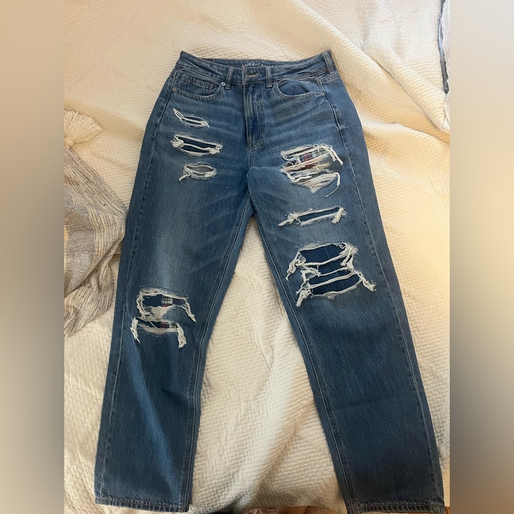 AE mom jeans